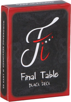 Karty do gry Bicycle Quint Final Table Black Deck 1 x talia 55 kart (5904262551568) - obraz 1