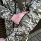 Чоловіча водонепроникна Куртка із липучками під шеврони / Вітровка з капюшоном піксель розмір 3XL - зображення 4