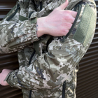 Мужская водонепроницаемая Куртка с липучками под шевроны / Ветровка с капюшоном пиксель размер 2XL - изображение 3