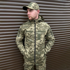 Мужская летняя Куртка с липучками под шевроны / Легкая Ветровка с капюшоном пиксель размер 3XL - изображение 2