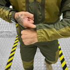 Чоловічий демісезонний Костюм "Гірка" Куртка + Штани / Утеплена Польова форма на флісі саржа олива розмір 2XL - зображення 6