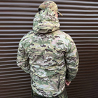 Мужская демисезонная Куртка Softshell на флисе с капюшоном и липучками под шевроны мультикам размер L - изображение 3