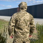 Чоловіча польова Куртка P65 з Капюшоном та Липучками під шеврони піксель розмір XL - зображення 5