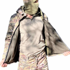 Чоловічий демісезонний Костюм Куртка + Штани / Польова форма Softshell на флісі мультикам розмір S - зображення 4