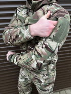 Плотная мужская Куртка с капюшоном Combat SoftShell на флисе мультикам размер 50 - изображение 4