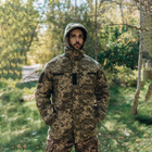 Мужская зимняя Куртка с капюшоном и флисовой подкладкой / Бушлат на синтепоне пиксель размер 62 - изображение 1