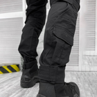Чоловічий міцний Костюм SWAT Убакс + Штани з Наколінниками / Польова Форма ріп-стоп чорна розмір L - зображення 6