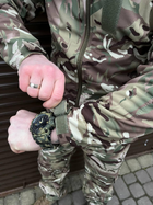 Плотная мужская Куртка с капюшоном Combat SoftShell на флисе мультикам размер 48 - изображение 6