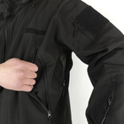Мужская флисовая Куртка Softshell с капюшном и вентиляционными молниями черная размер XXL - изображение 4