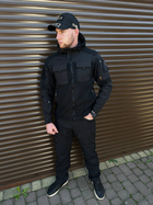 Чоловіча Флісова Куртка з Захисними накладками та вентиляційними пазухами чорна розмір M - зображення 3