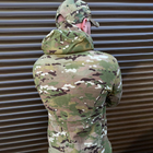 Утепленная мужская флисовая кофта с капюшоном и липучками под шевроны / Флиска с принтом мультикам размер L - изображение 3
