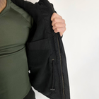 Чоловіча демісезонна Куртка з капюшоном ріп-стоп на силіконі до -15°C чорна розмір L - зображення 5