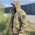 Мужская полевая Куртка P65 с Капюшоном и Липучками под шевроны пиксель размер 3XL - изображение 4