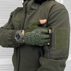 Демисезонный мужской Костюм Куртка с капюшоном + Брюки/Полевая Форма SoftShell олива размер XL - изображение 3