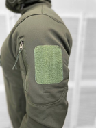 Утеплена чоловіча Куртка з капюшоном Softshell на флісі / Щільний Бушлат хакі розмір M - зображення 3