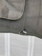 Утеплена чоловіча Куртка з капюшоном Softshell на флісі / Щільний Бушлат хакі розмір M - зображення 7