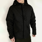 Мужская демисезонная Куртка с капюшоном рип-стоп на силиконе до -15°C черная размер XL - изображение 2