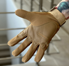 Тактические полнопалые перчатки Tactic армейские перчатки с защитой костяшек размер XL цвет Койот (pp-coyote-xl) - изображение 5