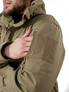 Демісезонна тактична куртка Eagle Soft Shell JA-23 на флісі L Green Olive - зображення 8