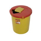 Контейнер для утилизации медицинских отходов 25 л, вторичный пластик, желтый - изображение 3