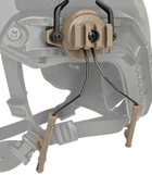 Адаптер на шолом із планкою ARC для стрілецьких навушників Desert Tan - зображення 4