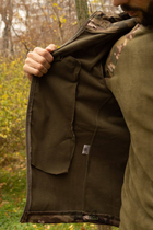 Утеплена чоловіча куртка з капюшоном SoftShell на флісі мультикам розмір 2XL - зображення 7
