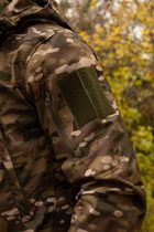 Утеплена чоловіча куртка з капюшоном SoftShell на флісі мультикам розмір 3XL - зображення 4