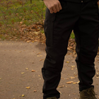 Утепленный мужской Костюм SoftShell на флисе / Комплект Куртка с капюшоном + Брюки черный размер 3XL - изображение 7
