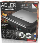 Гриль Adler AD 3051 XL Power 2800 W Non-stick coating Stainless steel Black (5902934839310) - зображення 15