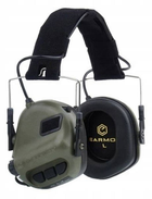 Військові навушники тактичні активні Earmor M31 та кріпленням для шолома жабки - зображення 4