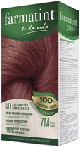 Farba kremowa bez utleniacza do włosów Farmatint Gel Coloración Permanente 7m-rubio Caoba 135 ml (8470001790361) - obraz 1