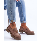 Loafersy damskie zamszowe Laura Messi Rosefalls 37 Ciemnobeżowe (5905677660173) - obraz 2