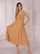 Sukienka letnia Merribel Molinen M Camel (5907621620691) - obraz 3