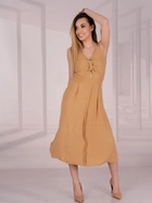 Sukienka letnia Merribel Molinen L Camel (5907621620707) - obraz 4
