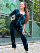 Спортивний костюм жіночий Merribel Klindey L Бірюзовий (5907621631932) - зображення 4