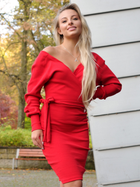 Sukienka tunika damska Merribel Olanida S Czerwona (5907621628949) - obraz 1