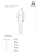 Кардиган жіночий Merribel Kandilla One size Синій (5907621629144) - зображення 3