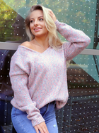 Пуловер жіночий Merribel Margitam One size Різнокольоровий (5907621627867) - зображення 3