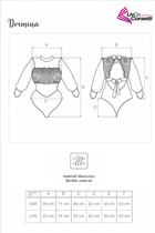 Erotyczne bodi LivCo Corsetti Fashion Drimina LC 90690 S/M Ciemnogranatowe (5907621631468) - obraz 5