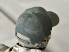 Кепка тактична з липучкою під шеврон Tactic універсальна бейсболка, кепка з лого Каратель олива (TY-4832-olive) - зображення 7