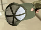 Кепка тактична з липучкою під шеврон Tactic універсальна бейсболка, кепка з лого Каратель олива (TY-4832-olive) - зображення 8