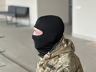 Универсальная тактическая балаклава подшлемник Tactic маска балаклава военная Черная (balaclava-black) - изображение 4