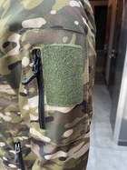 Куртка тактична на флісі, Мультикам, розмір XL, підкладка - фліс, демісезонна флісова куртка для військових - зображення 9