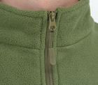 Мужская флисовая кофта FA-01 тактическая на молнии Green 4XL - изображение 8