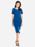 Sukienka ołówkowa damska z rozcięciem Awama A252 106684 L Niebieska (5902360534667) - obraz 3