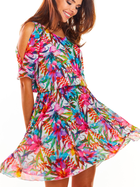 Sukienka trapezowa damska Awama A295 106792 XL Różowa (5902360540026) - obraz 7