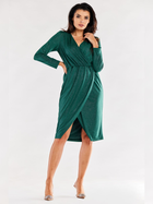 Плаття жіноче Awama A548 1259696 XL Темно-зелене (5902360574106) - зображення 3