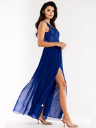 Sukienka trapezowa damska Awama A486 1259762 XL Niebieska (5902360575868) - obraz 3