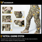 Тактичні демісезонні військові штани IDOGEAR G3 Multicam з наколінниками M Мультикам IDG207899077 - зображення 8