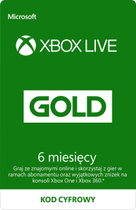 Game Pass Microsoft ESD XBox Live Gold na 6 miesięcy (S3T-00005) - obraz 1